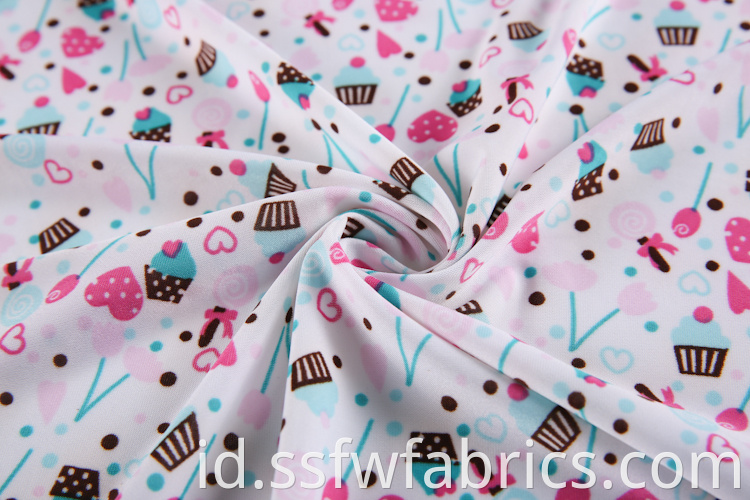 Cute Ice Cream Pattern Fabric